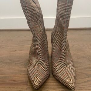 Jeffrey Campbell Siren Plaid Boots, Size 10, Almost brand new!